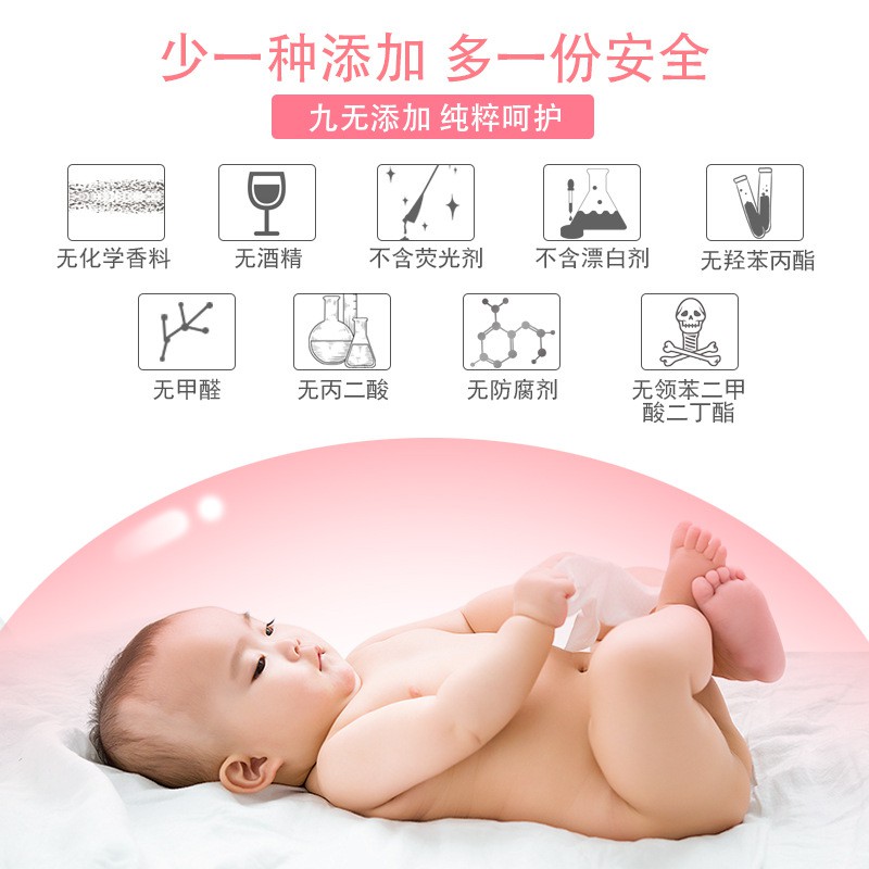[100 Tờ] Khăn Giấy Bông Cotton Mềm Khô Loại Dày Cho Em Bé Sơ Sinh Dùng Một Lần - DISI