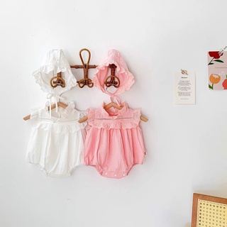 Bộ body ren hồng trắng chất cực đẹp cho bé sơ sinh Bodykid (B19)