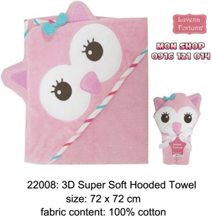 Khăn tắm Luvable Friends thú 3D