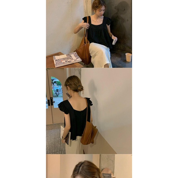 Áo Kiểu Cánh Tiên Cổ Vuông