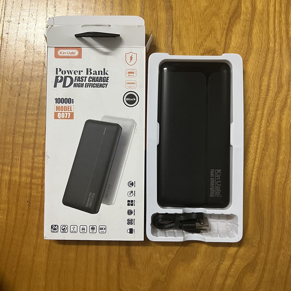 Sạc Dự Phòng 30000mAh KIN VALE V763 2 Output USB & 2 Input Micro/Type-C  - Bảo hành 12 tháng
