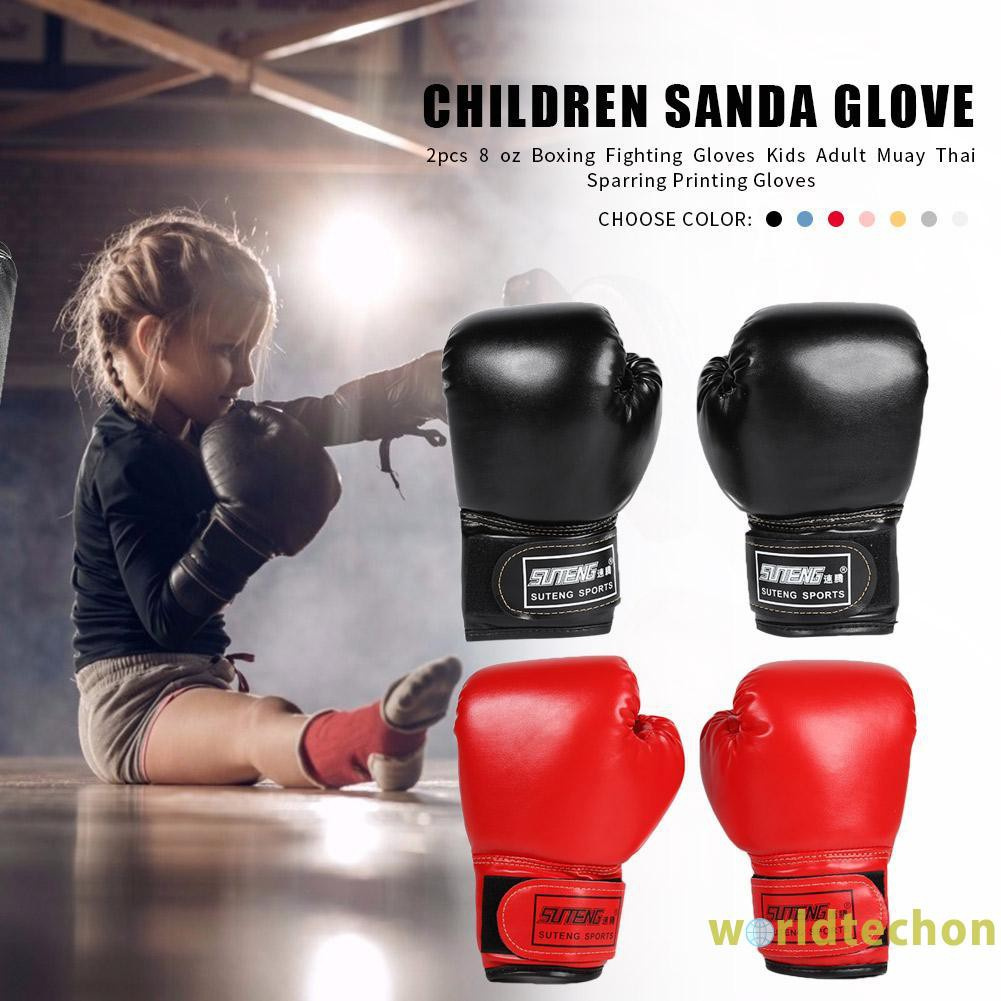 Set 2 Găng Tay Boxing Bằng Da Cho Bé