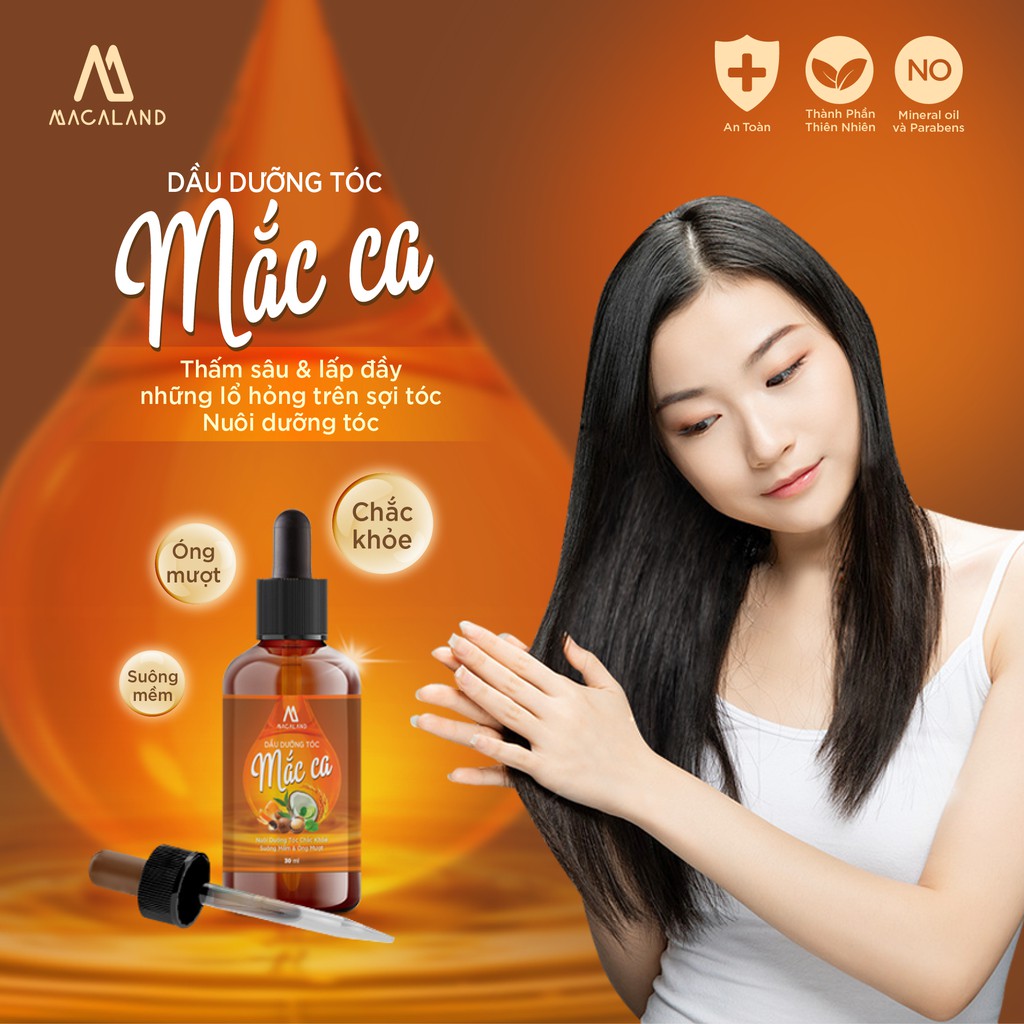 Dầu dưỡng tóc Macadamia 50ml Macaland nuôi dưỡng và phục hồi tóc hư tổn | BigBuy360 - bigbuy360.vn