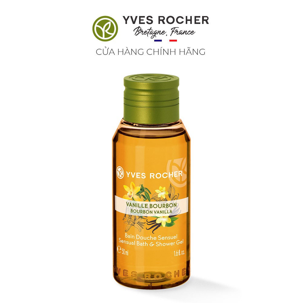 {Thanh Lý date 2021} - Gel tắm mini Yves Rocher_ Hường đào, lựu, vani 50ml