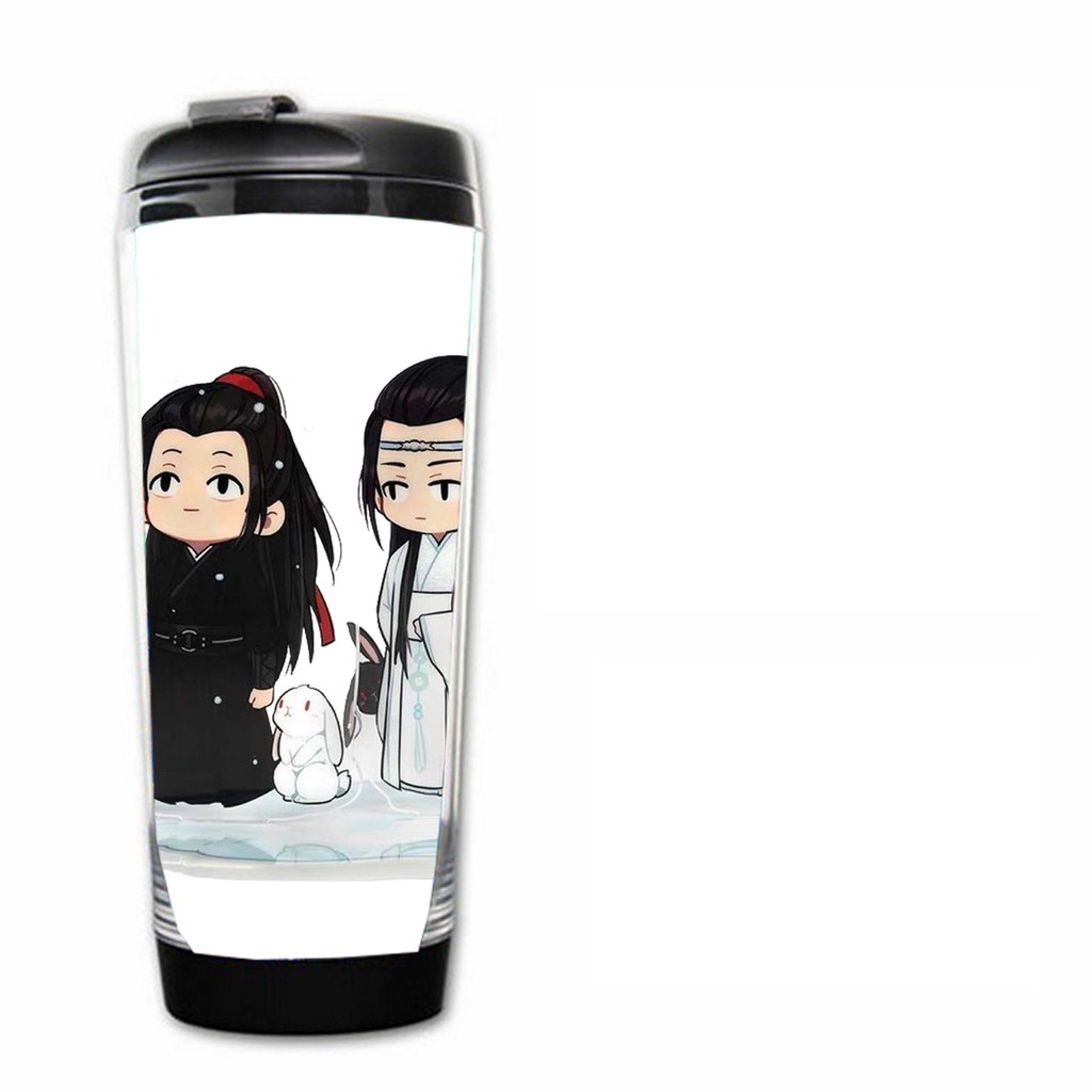 Bình nước in hình Vương Nhất Bác Tiêu Chiến Trần Tình Lệnh chibi
