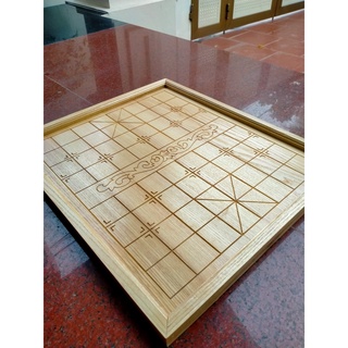 Bàn cờ tướng gỗ sồi đẹp giá rẻ hoa dây có kèm quân đủ kích cỡ