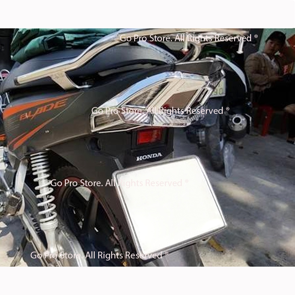 Bộ Ốp Chụp Lái &amp; Xi Nhan Sau WAVE BLADE Nhựa Xi