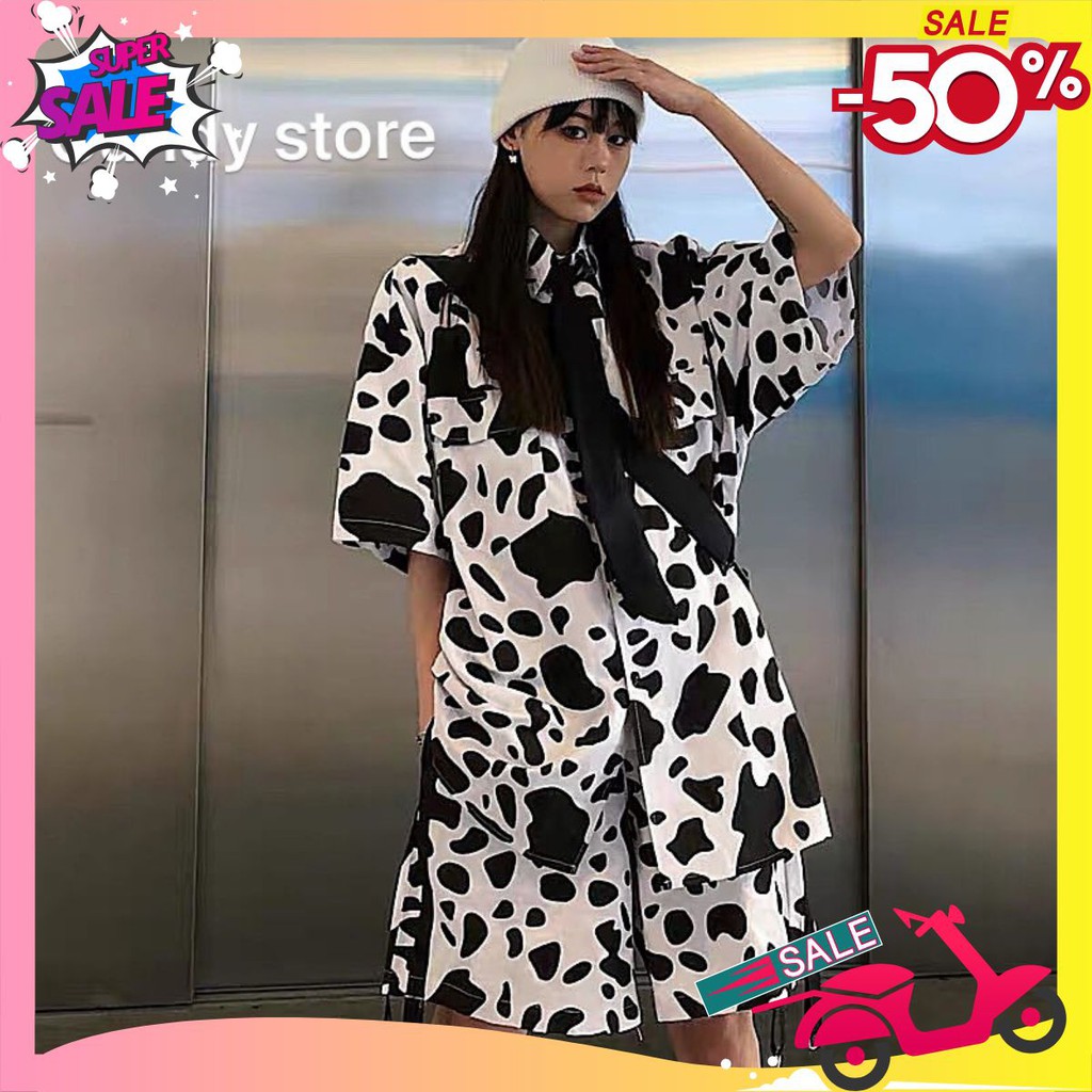 [Set] Đồ nữ 🦋 bò sữa gồm áo và chân váy đang hot hit mặc đi tập đi chơi cực xinh form thụng trẻ trung năng động BỘ ĐỒ 6 | BigBuy360 - bigbuy360.vn