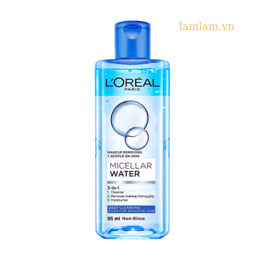 Nước tẩy trang LoReal Micellar Water Deep Cleansing 3in1 95ml