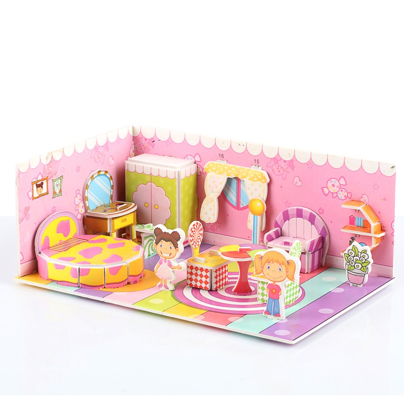 Bộ Xếp Hình Lâu Đài 3d Cho Bé