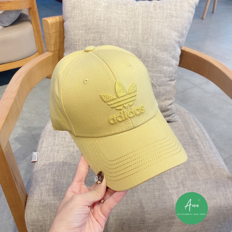 BST Mũ lưỡi trai Adidas Cao Cấp Với Bảng Màu Mới Nhất 2021, Logo 3 Lá Truyền Thống, Phom Mũ Căng Chuẩn Hàng Xuất