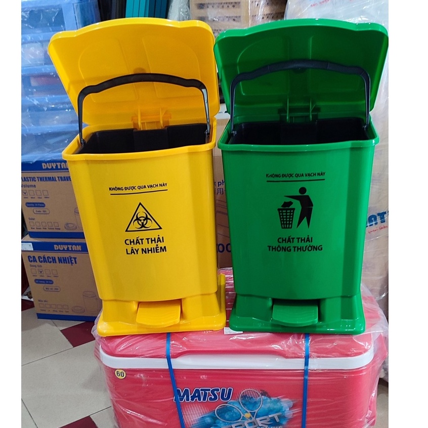 💥Tổng Kho Giá Rẻ SG💥Thùng rác y tế Loại LỚN , dùng để phân loại rác thải 20L