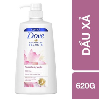 Dầu Xả Dove Óng Mềm Tự Nhiên 620g