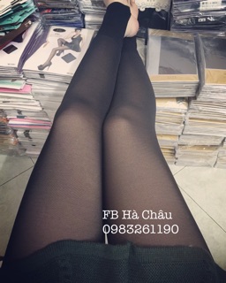 Quần giả da 3D lót lông vũ