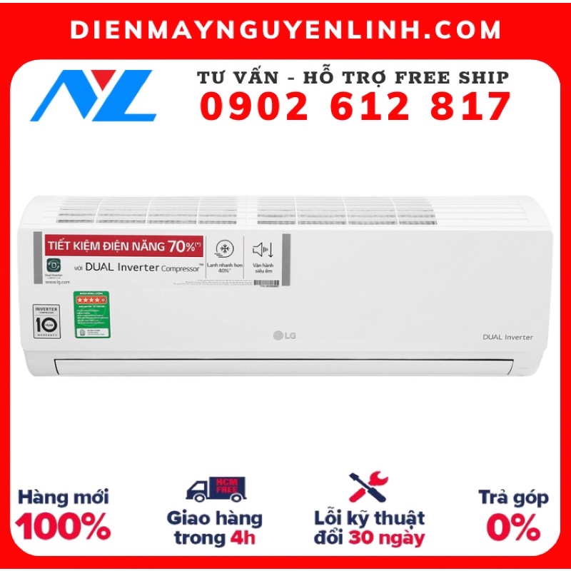 V10ENW1 - MIỄN PHÍ CÔNG LẮP - Máy lạnh LG Inverter 1 HP V10ENW1