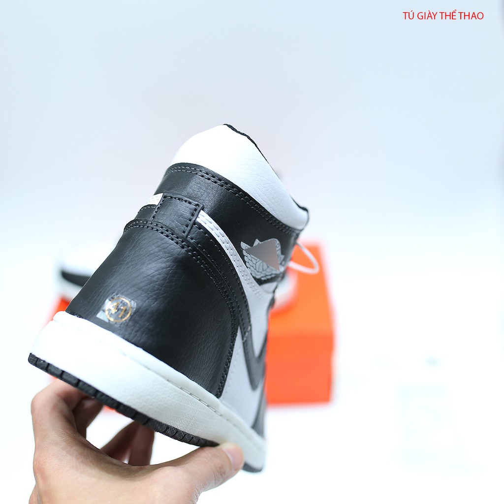 Giày Thể Thao Sneaker Nam Nữ Jordann 1 Panda Đen Trắng Cao Cổ Cao Cấp