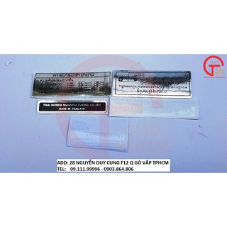 BỘ TEM THÔNG SỐ DÁN XE WAVE THÁI . CHỐNG NƯỚC
