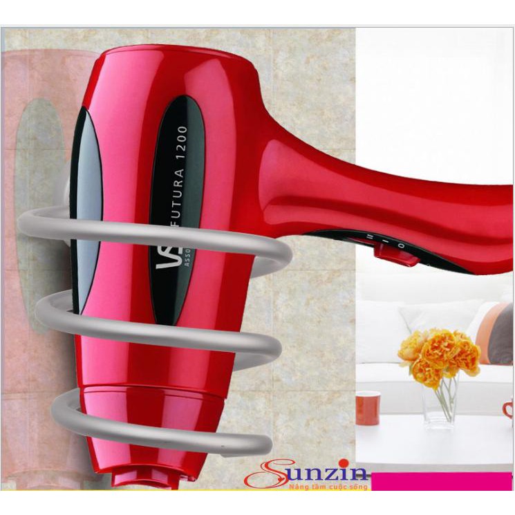 Giá treo máy sấy tóc Sunzin, chất liệu nhôm