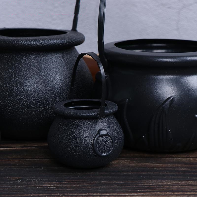 💥FOLLOW TẶNG 3K💥HÀNG CÓ SẴN💥 Vạc Phù Thủy Có Quai xách đựng kẹo Hũ nồi Halloween họa tiết ấm đun nước có tay cầm 001523