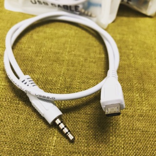 Cáp usb mini(type C) sang jack 3,5 ly ra âm thanh hai kênh và micro