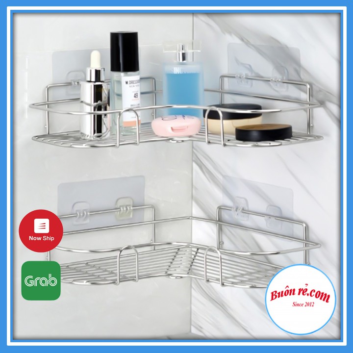 Kệ inox dán góc tường giá đựng đồ trong nhà tắm cao cấp br01409 | BigBuy360 - bigbuy360.vn