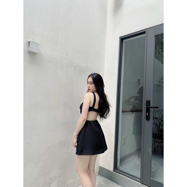 [Rẻ vô địch] Đầm Kiểu Cổ Yếm SS2, Đầm Nữ Sexy Đi Tiệc [Ảnh thật]