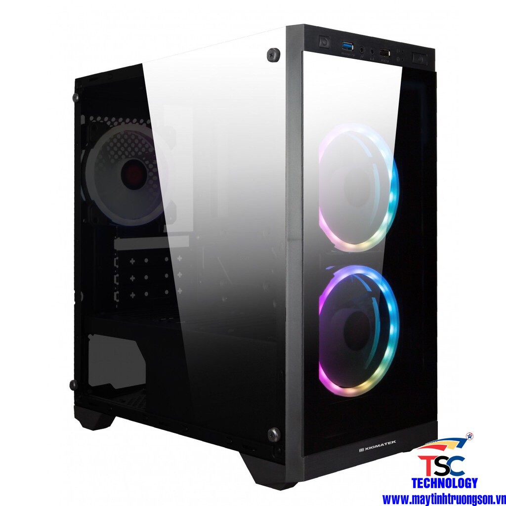 Case Máy Tính Để Bàn XIGMATEK SCORPIO Gaming | 2 FAN X9 - Bảo Hành Chính Hãnh Tại Mai Hoàng