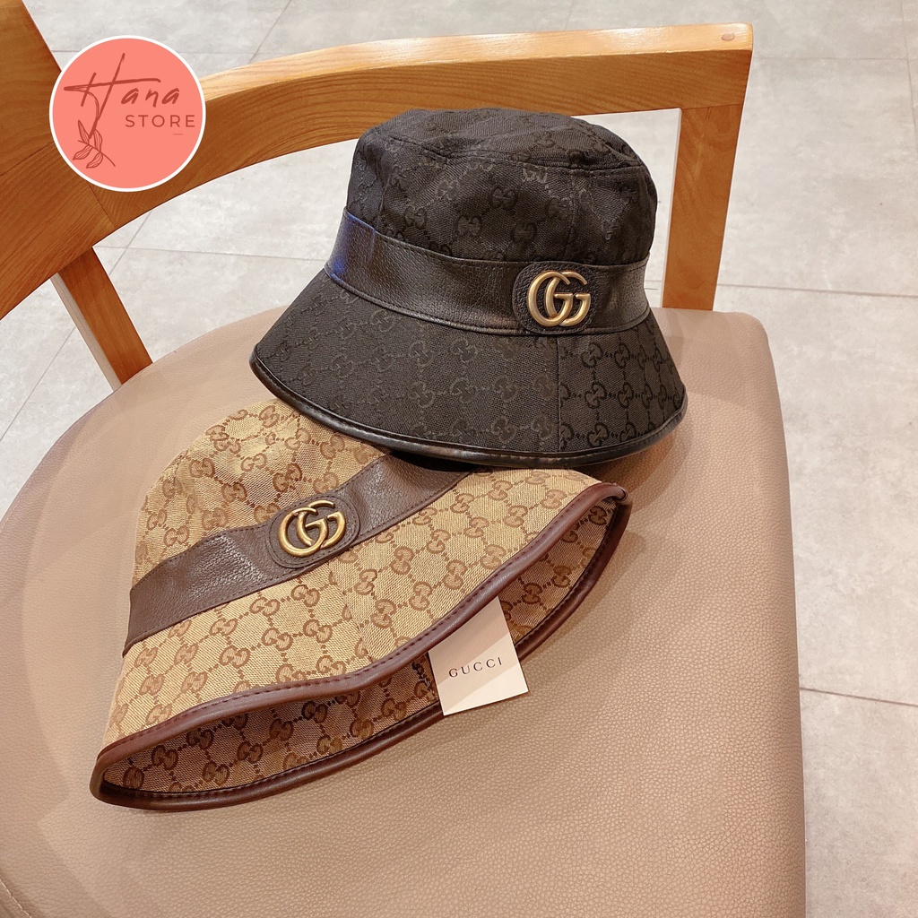 MŨ BUCKET GC RETRO, HÀNG QUẢNG CHÂU 2 LỚP, MŨ DÀY ĐẸP, FULL TAG, LOGO THỜI TRANG, MŨ PHÙ HỢP CẢ NAM VÀ NỮ