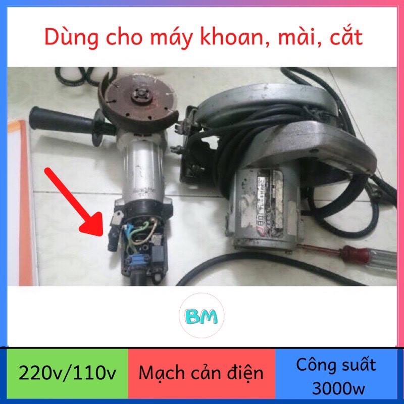 Mạch cản điện 220v về 110v dùng cho máy khoan, mài, cắt, xay sinh tố