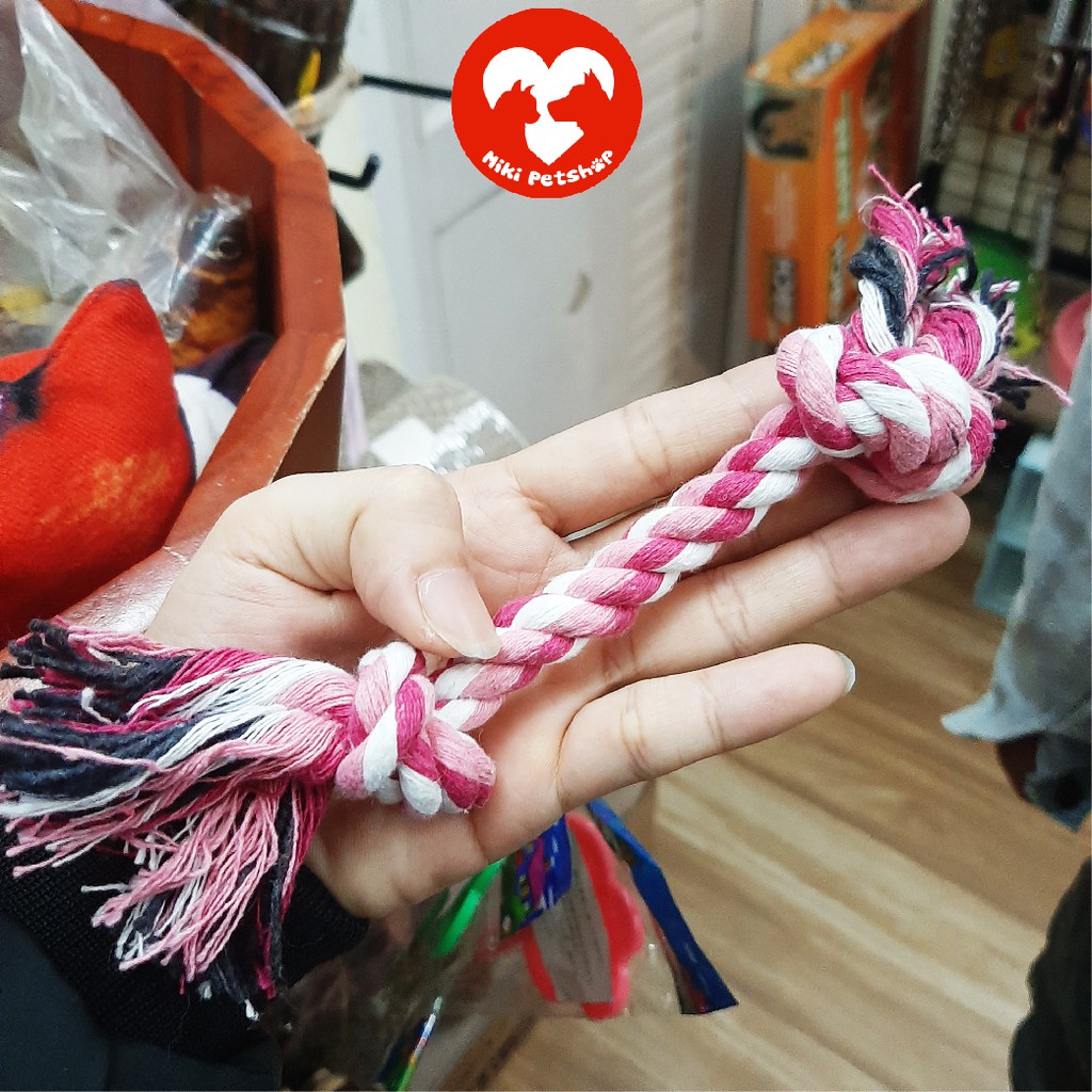 Đồ Chơi Cho Chó Mèo Hình Xương Bằng Cotton - Miki Petshop