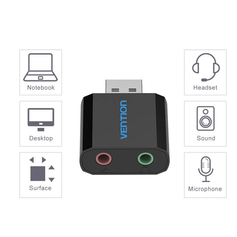 Card Âm Thanh Usb Với Giắc Cắm 3.5mm | BigBuy360 - bigbuy360.vn