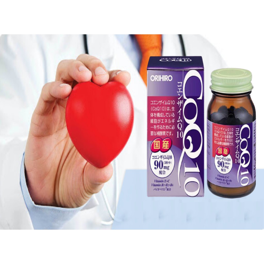 Viên uống hỗ trợ tim mạch Coenzyme Q10 Orihiro 90 viên
