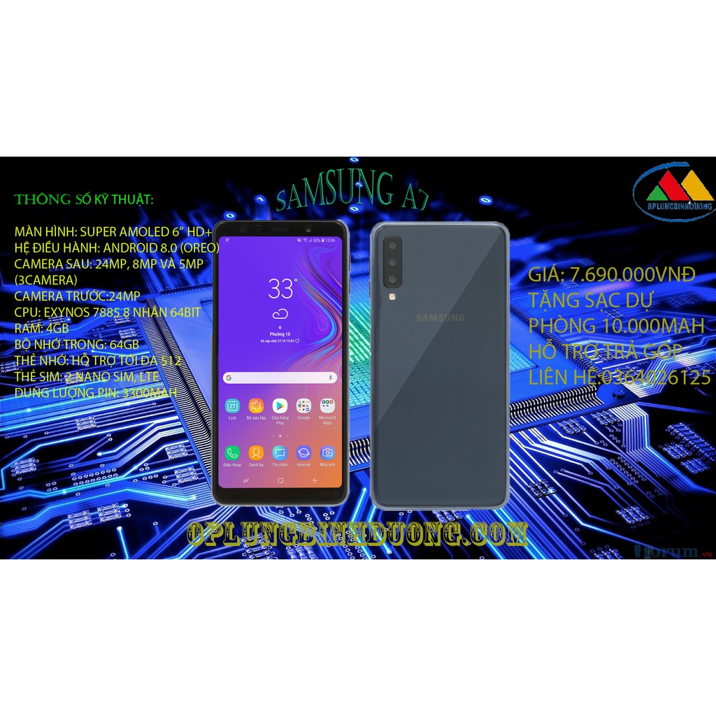 SAMSUNG A7 4/64GB BẢO HÀNH 12 THÁNG | BigBuy360 - bigbuy360.vn