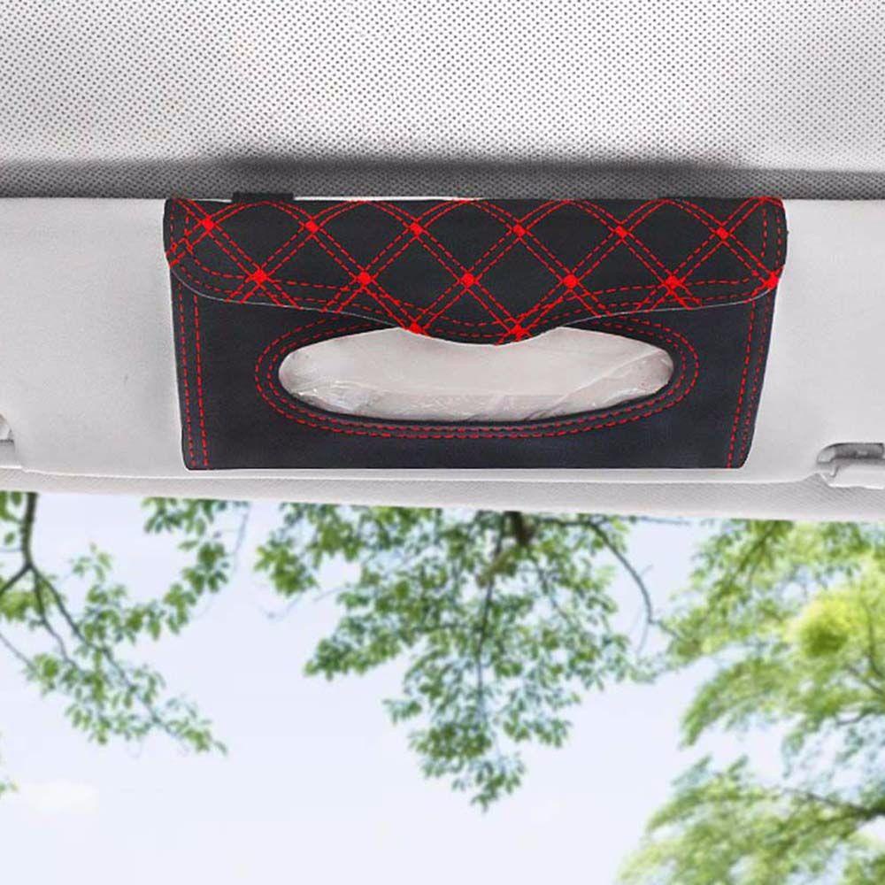 Aaron1 Hộp Đựng Khăn Giấy Gắn Tấm Che Nắng Xe Hơi Trang Trí Nội Thất
