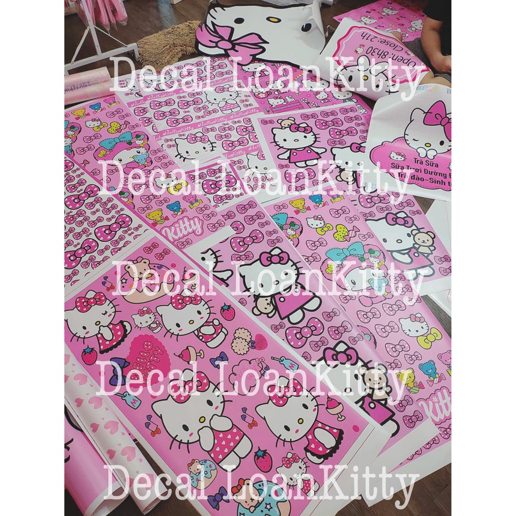 🌸LoanKitty🌸 Decal dán HelloKitty  cắt lẻ ra từng hình để dán nha | WebRaoVat - webraovat.net.vn