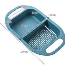 rổ đa năng gấp gọn 2 in 1, rổ rửa hoa quả (có sỉ)