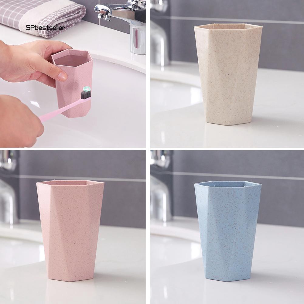 Cốc đánh răng rơm lúa mì phong cách Bắc Âu dành cho cặp đôi khi đi du lịch