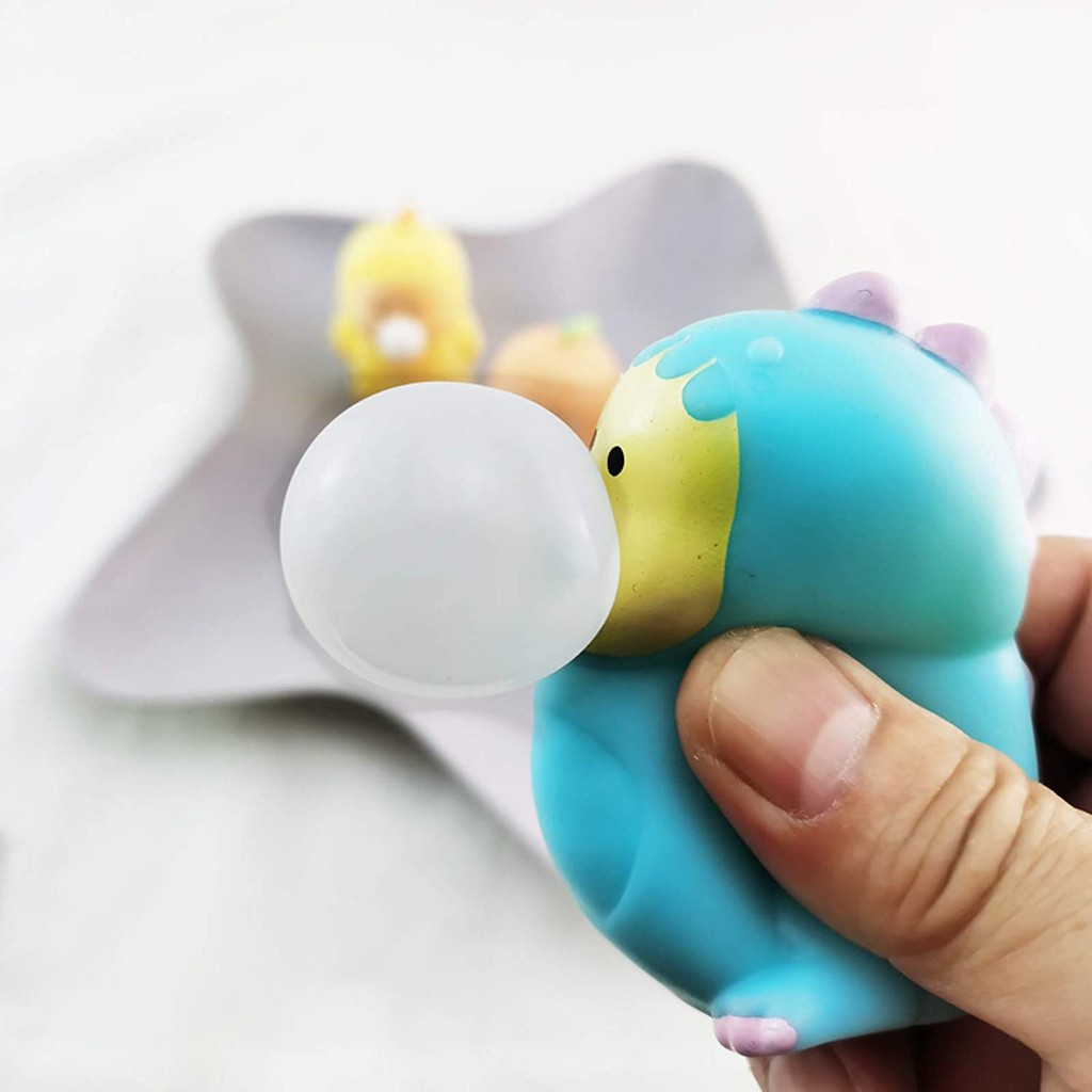 Squishy Khủng Long Thổi Bóng - Đồ Chơi Giảm Stress Vui Nhộn Dành Cho Cả Người Lớn Lẫn Trẻ Con - SmartHome Toys