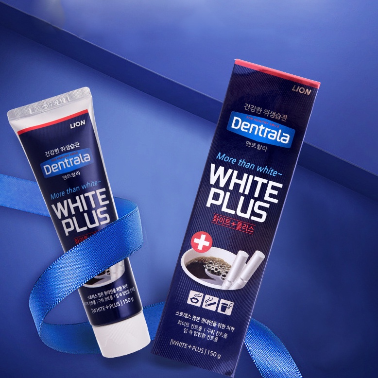 Kem đánh răng cho người hút thuốc và uống coffee Dentral Whitening Plus Hàn Quốc 150g
