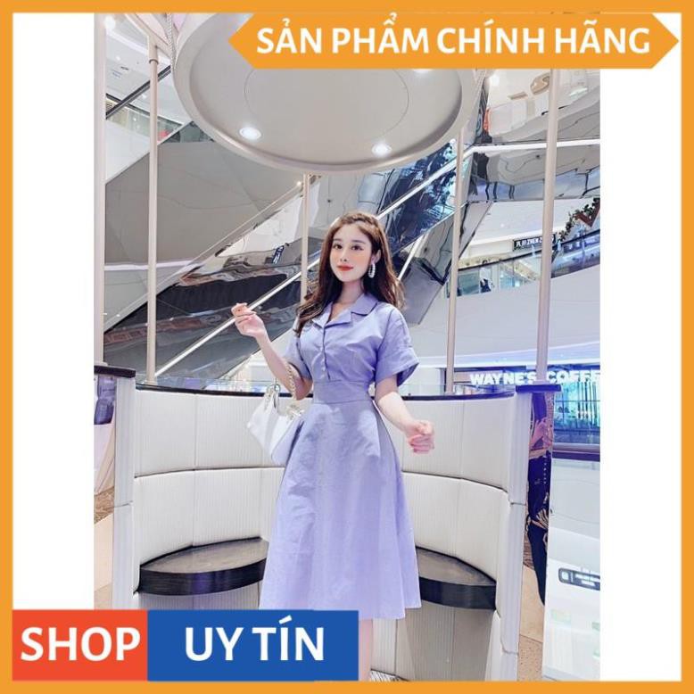 Đầm xoè cổ vest tay ngắn,thiết kế kiểu cổ điển quốc dân dễ thương, xinh đẹp tại Thời Trang VADA (Đ256) | BigBuy360 - bigbuy360.vn