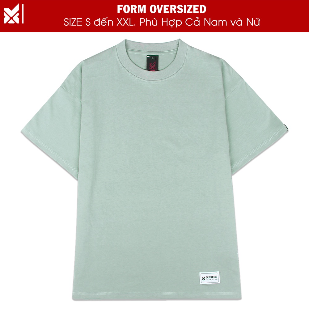 Áo Phông Thun Nam Nữ Trơn  Chất Liệu Vải Cotton 2 Chiều Trơn Không In Mineral Green Local Brand By Xfire AT-BLCOT-GR322