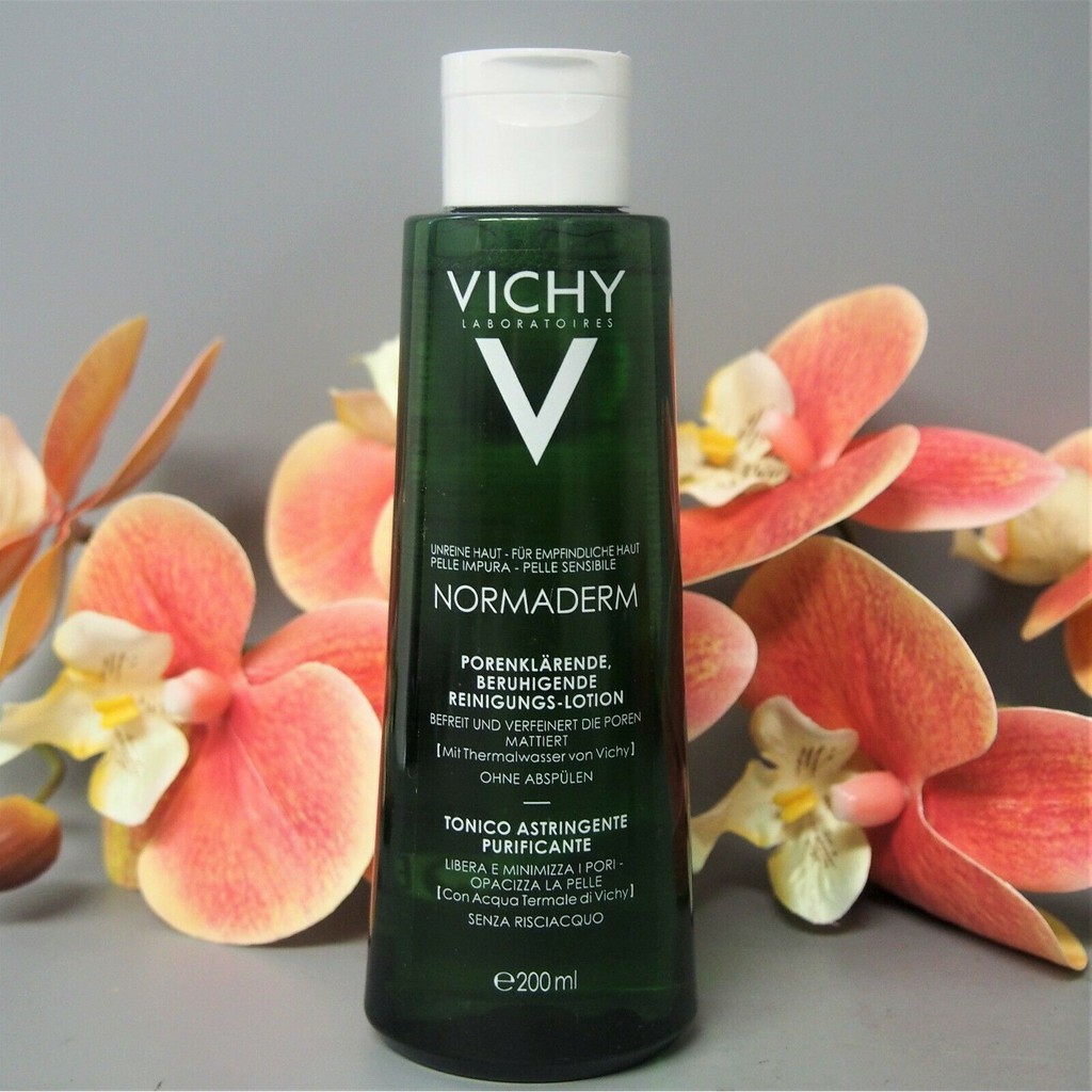 Nước Hoa Hồng Vichy Giảm Bóng Dầu Se Lỗ Chân Lông Normaderm Purifying Pore Tightening Lotion Toner 200ml