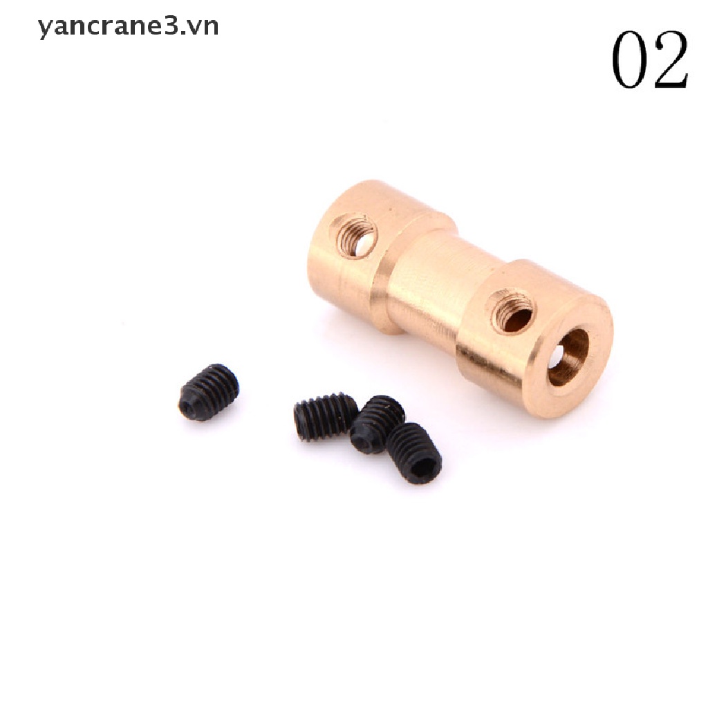 {Home} New 2/3/3.17/4/5mm Motor Copper Shaft Coupling Coupler Connector Sleeve Adapter {yancrane3.vn}
