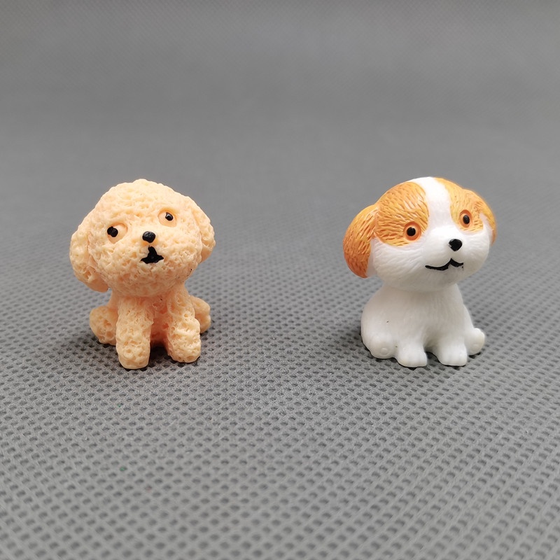 Mô Hình Chú Chó Bomei Teddy mini Bằng resin Dễ Thương