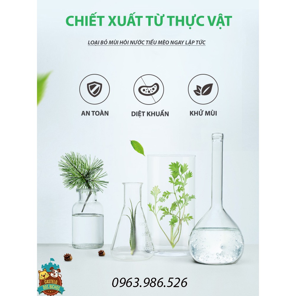 XỊT KHỬ MÙI NƯỚC TIỂU CHÓ MÈO CHÍNH HÃNG 500 ML