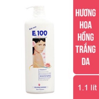 Sữa tắm E100 Hoa Hồng 1.100ml