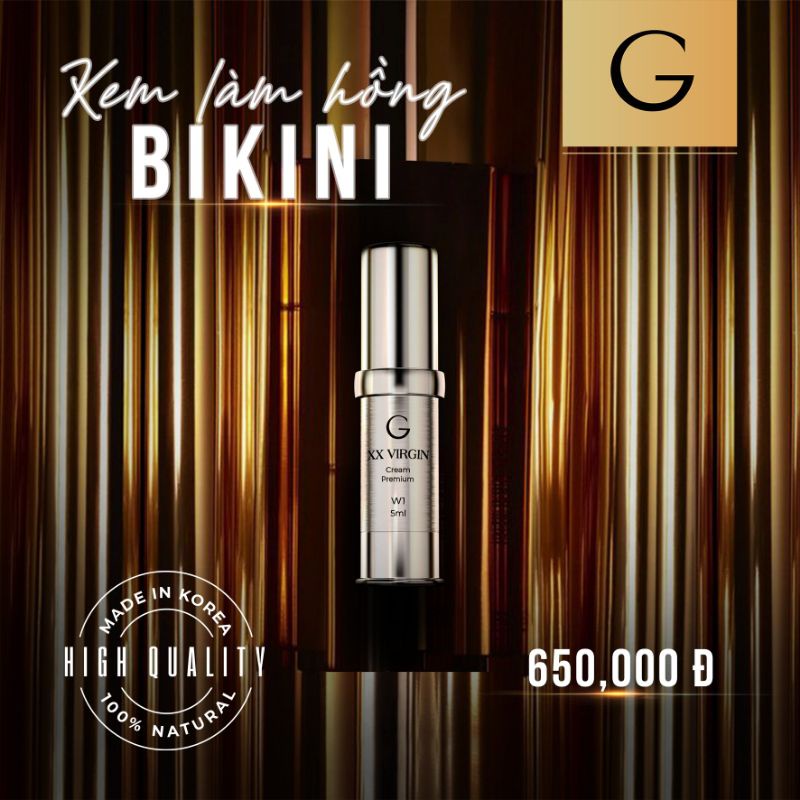 - Kem làm hồng BIKINI - Xvirgin Hàn Quốc lọ 5ml