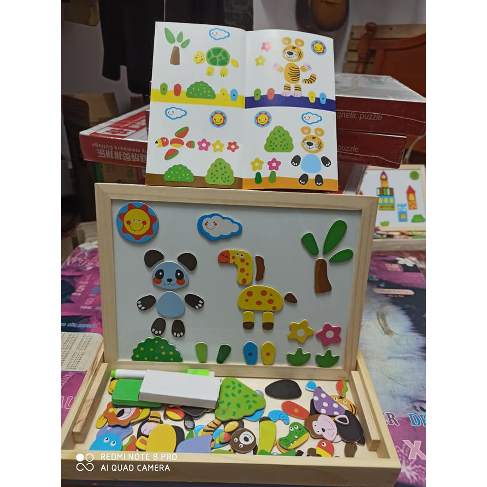 Bảng Ghép Tranh Nam Châm chủ đề động vật