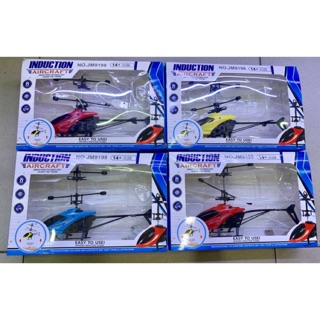 Máy bay trực thăng mini cảm ứng bằng tay có đèn