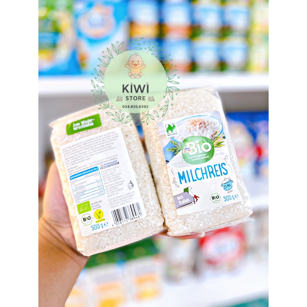 Gạo sữa hữu cơ Bio Milchreis cho bé ăn dặm gói 500g (Đức)